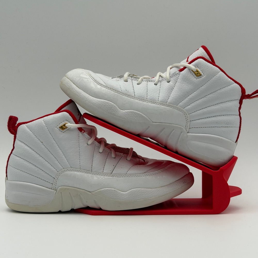 Jordan 12 Retro FIBA White University Red 151186-107 Size 2.5Y - Picture 2 of 14